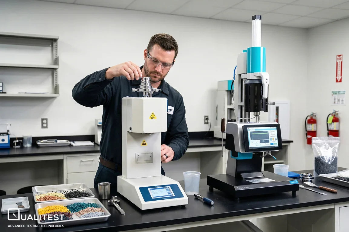 Compare Manual vs Automatic Melt Flow Index Testers
