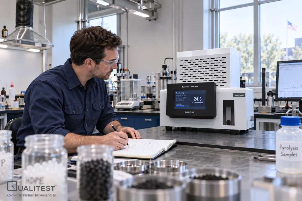 Pyrolysis of Polymers: Carbon Black Testing in the US