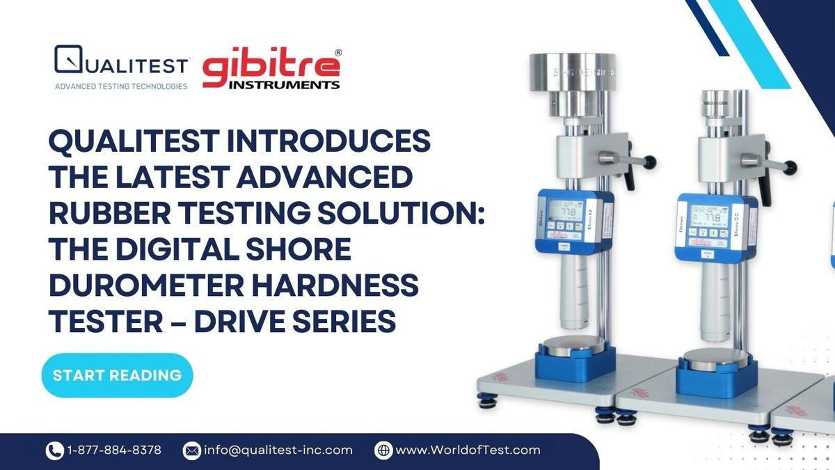 Qualitest Introduces the Latest Advanced Rubber Testing Solution: The Digital Shore Durometer Hardness Tester – DRIVE Series