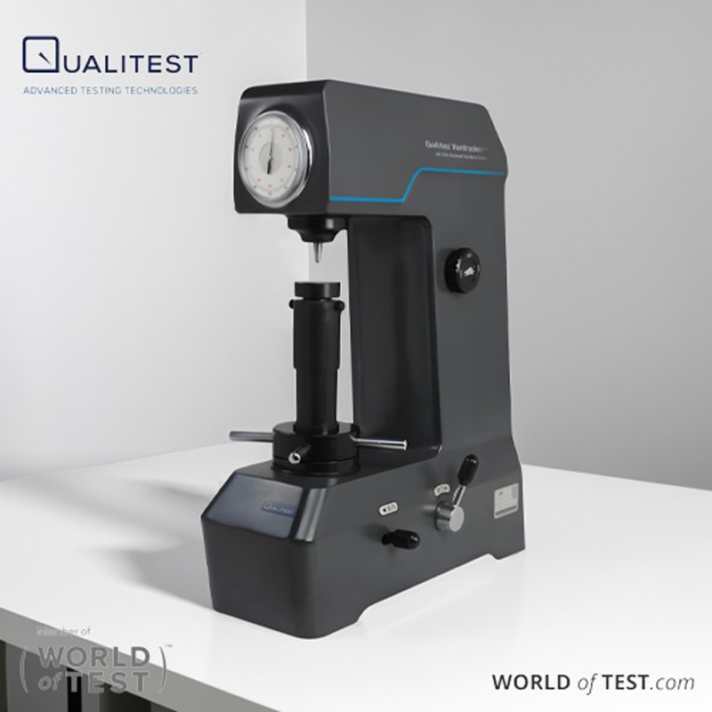 Rockwell Hardness Tester, HardRocker™ 150-A, analog Rockwell tester, metal hardness testing, high precision hardness tester, economical hardness tester, ASTM E-18, ISO 6508-2, JIS Z2245 standards.