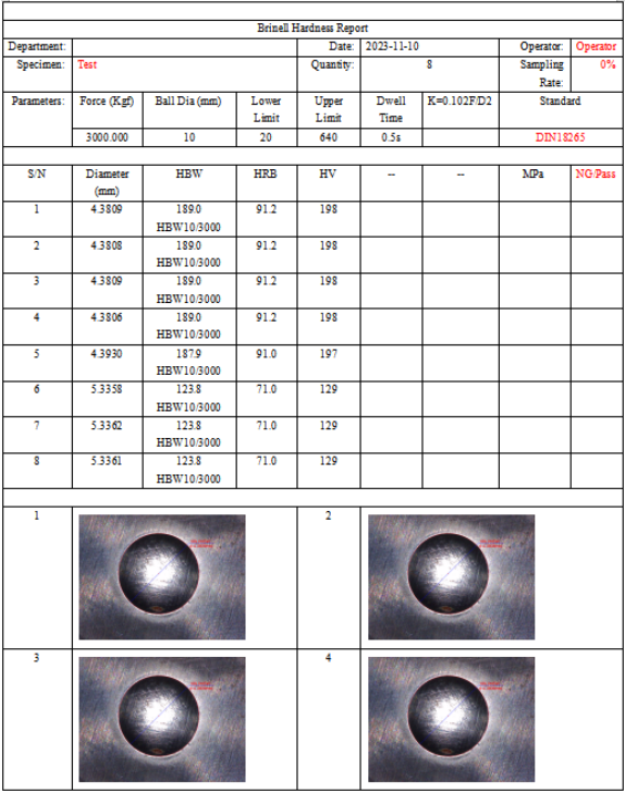 Brinell Optical Scanning & Measurement System BrinScan-310