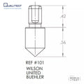 HRC, HRA, & HRD Scales Diamond Indenter
