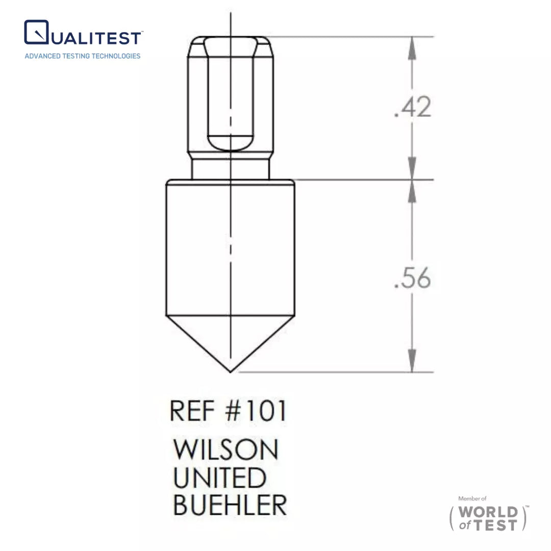 HRC, HRA, & HRD Scales Diamond Indenter