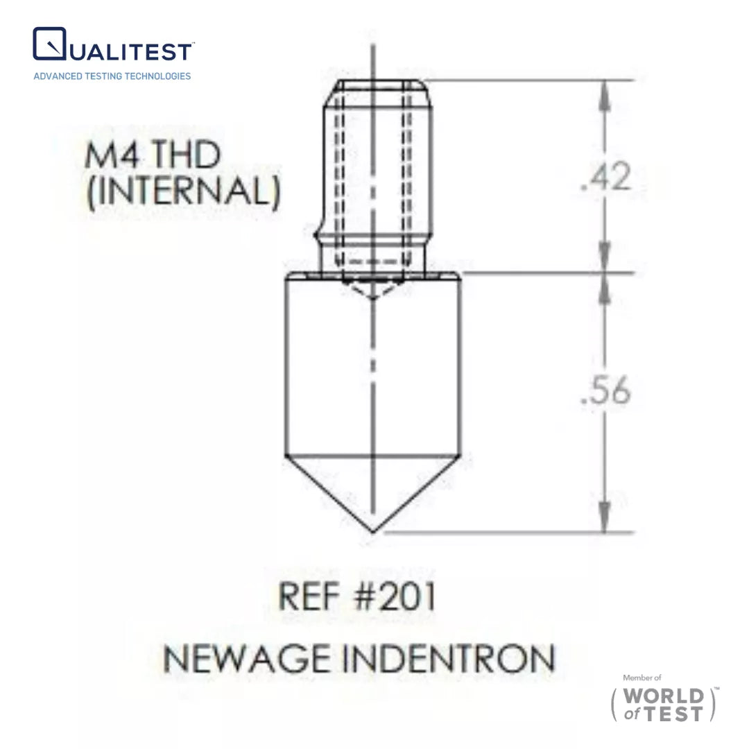HRC,HRA & HRD Scales Diamond Indenter - Newage Indentron and Indentec Testers