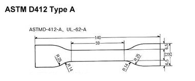 قالب العينة - ASTM D-412 A