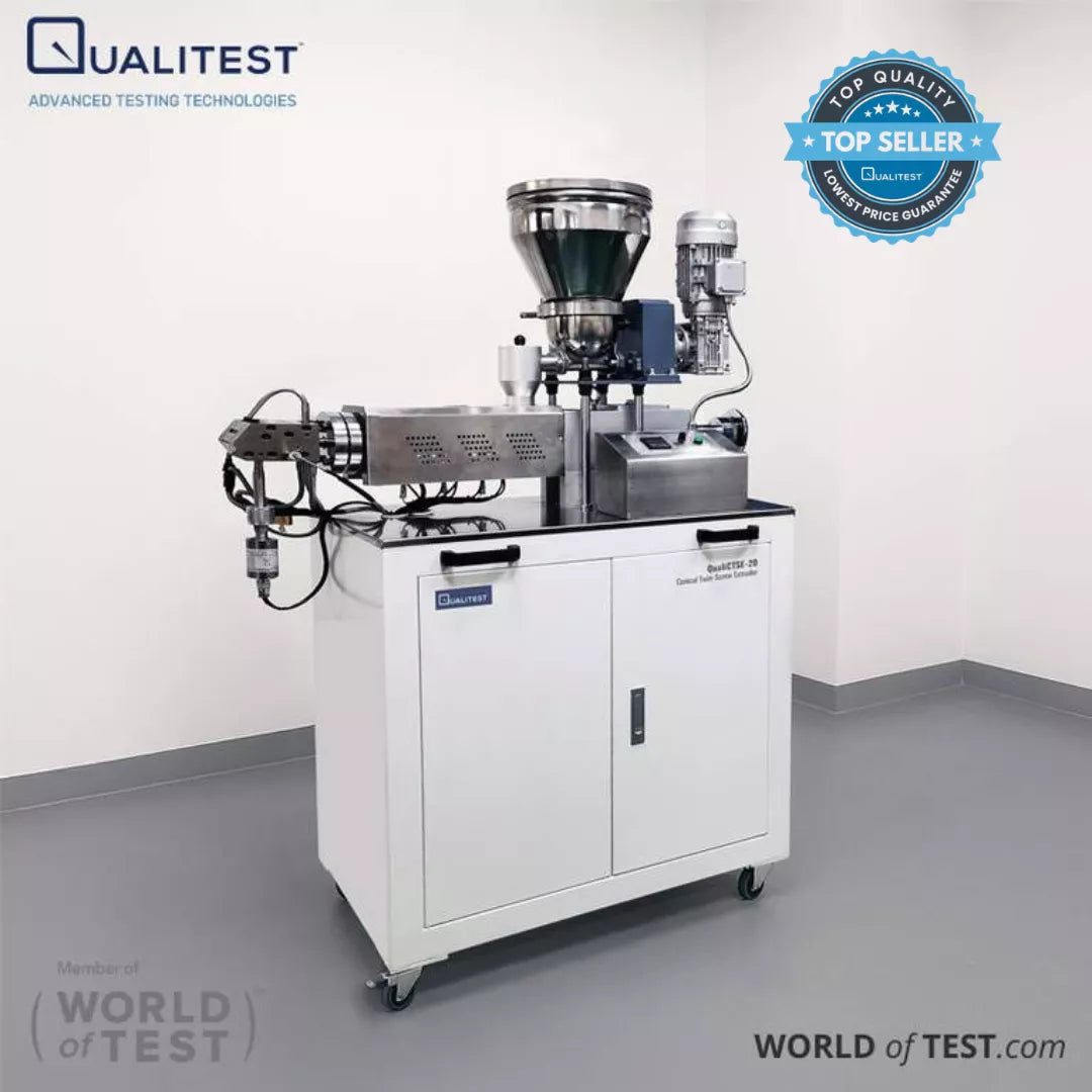 Conical Twin-Screw Extruder for Polymer Processing and Small-Batch Production