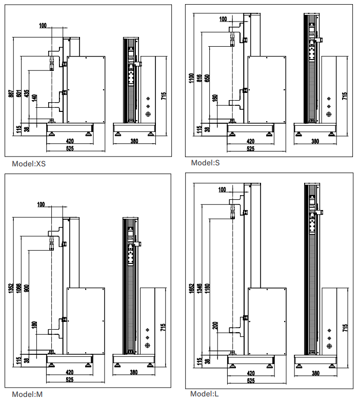 Universal Testing Machines QE-Series Single-Column