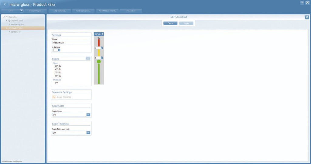 Gloss Meter Micro-Gloss 60° XS