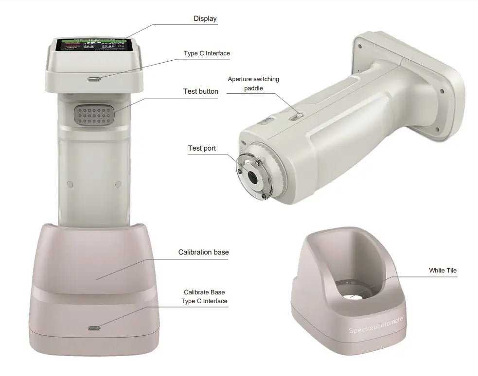 مقياس طيف الألوان المحمول - مقياس الألوان QualiSpec-700D